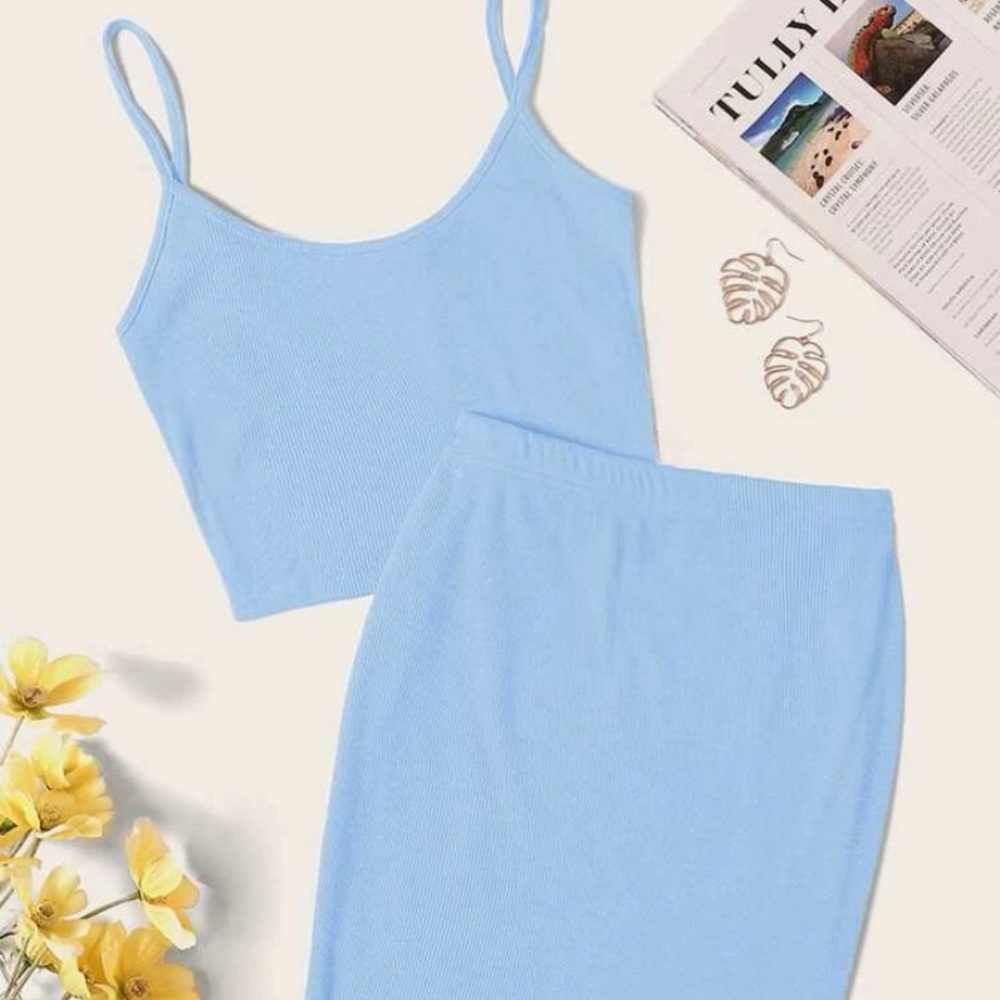 SHEIN new skirt and tank set